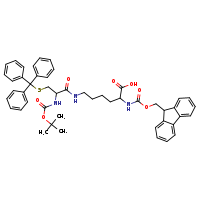 6-{2-[(tert-butoxycarbonyl)amino]-3-[(triphenylmethyl)sulfanyl]propanamido}-2-{[(9H-fluoren-9-ylmethoxy)carbonyl]amino}hexanoic acid