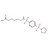 6-[4-(pyrrolidine-1-sulfonyl)benzenesulfonamido]hexanoic acid