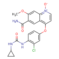6-carbamoyl-4-{3-chloro-4-[(cyclopropylcarbamoyl)amino]phenoxy}-7-methoxyquinolin-1-ium-1-olate