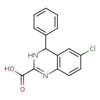 6-chloro-4-phenyl-3,4-dihydroquinazoline-2-carboxylic acid