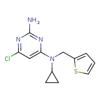 6-chloro-N4-cyclopropyl-N4-(thiophen-2-ylmethyl)pyrimidine-2,4-diamine