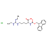 6-(N',N''-diethylcarbamimidamido)-2-{[(9H-fluoren-9-ylmethoxy)carbonyl]amino}hexanoic acid hydrochloride
