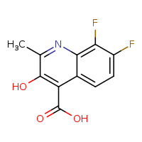 7,8-difluoro-3-hydroxy-2-methylquinoline-4-carboxylic acid