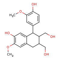 8-(4-hydroxy-3-methoxyphenyl)-6,7-bis(hydroxymethyl)-3-methoxy-5,6,7,8-tetrahydronaphthalen-2-ol