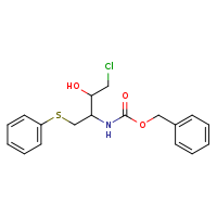benzyl N-[4-chloro-3-hydroxy-1-(phenylsulfanyl)butan-2-yl]carbamate