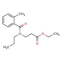 ethyl 3-[1-(2-methylphenyl)-N-propylformamido]propanoate