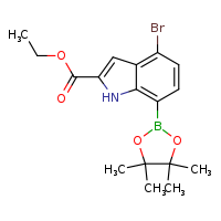 ethyl 4-bromo-7-(4,4,5,5-tetramethyl-1,3,2-dioxaborolan-2-yl)-1H-indole-2-carboxylate