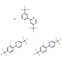 iridium(3+) bis(2-[2-fluoro-4-(trifluoromethyl)phenyl]-5-(trifluoromethyl)pyridine) 4,4'-bis(trifluoromethyl)-2,2'-bipyridine