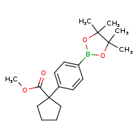 methyl 1-[4-(4,4,5,5-tetramethyl-1,3,2-dioxaborolan-2-yl)phenyl]cyclopentane-1-carboxylate