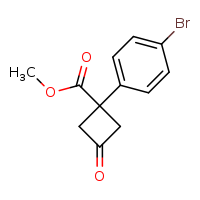 methyl 1-(4-bromophenyl)-3-oxocyclobutane-1-carboxylate