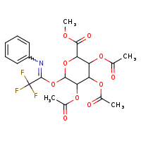 methyl 3,4,5-tris(acetyloxy)-6-[2,2,2-trifluoro-1-(phenylimino)ethoxy]oxane-2-carboxylate