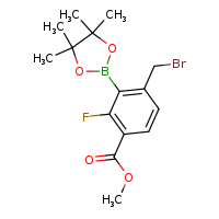 methyl 4-(bromomethyl)-2-fluoro-3-(4,4,5,5-tetramethyl-1,3,2-dioxaborolan-2-yl)benzoate