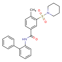 N-{[1,1'-biphenyl]-2-yl}-4-methyl-3-(piperidine-1-sulfonyl)benzamide