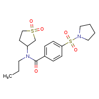 N-(1,1-dioxo-1??-thiolan-3-yl)-N-propyl-4-(pyrrolidine-1-sulfonyl)benzamide