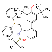N-(1-{3',5'-di-tert-butyl-4'-methoxy-[1,1'-biphenyl]-2-yl}-2-(diphenylphosphanyl)ethyl)-2-methylpropane-2-sulfinamide