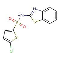 N-(1,3-benzothiazol-2-yl)-5-chlorothiophene-2-sulfonamide