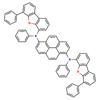 N1,N6-diphenyl-N1,N6-bis({10-phenyl-8-oxatricyclo[7.4.0.0²,?]trideca-1(9),2(7),3,5,10,12-hexaen-6-yl})pyrene-1,6-diamine