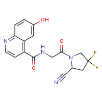 N-[2-(2-cyano-4,4-difluoropyrrolidin-1-yl)-2-oxoethyl]-6-hydroxyquinoline-4-carboxamide