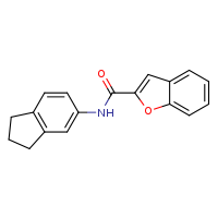 N-(2,3-dihydro-1H-inden-5-yl)-1-benzofuran-2-carboxamide