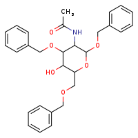 N-[2,4-bis(benzyloxy)-6-[(benzyloxy)methyl]-5-hydroxyoxan-3-yl]acetamide