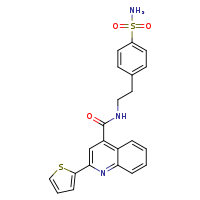 N-[2-(4-sulfamoylphenyl)ethyl]-2-(thiophen-2-yl)quinoline-4-carboxamide