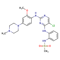 N-{2-[(5-chloro-2-{[2-methoxy-4-(4-methylpiperazin-1-yl)phenyl]amino}pyrimidin-4-yl)amino]phenyl}methanesulfonamide