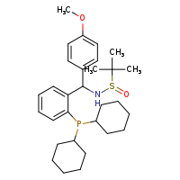 N-{[2-(dicyclohexylphosphanyl)phenyl](4-methoxyphenyl)methyl}-2-methylpropane-2-sulfinamide