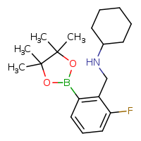 N-{[2-fluoro-6-(4,4,5,5-tetramethyl-1,3,2-dioxaborolan-2-yl)phenyl]methyl}cyclohexanamine
