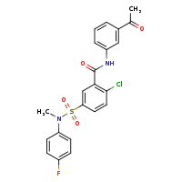 N-(3-acetylphenyl)-2-chloro-5-[(4-fluorophenyl)(methyl)sulfamoyl]benzamide