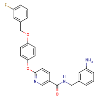N-[(3-aminophenyl)methyl]-6-{4-[(3-fluorophenyl)methoxy]phenoxy}pyridine-3-carboxamide