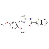 N-[4-(2,5-dimethoxyphenyl)-1,3-thiazol-2-yl]-4H,5H,6H-cyclopenta[b]thiophene-2-carboxamide