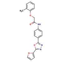 N-{4-[5-(furan-2-yl)-1,3,4-oxadiazol-2-yl]phenyl}-2-(2-methylphenoxy)acetamide