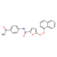 N-(4-acetylphenyl)-5-[(naphthalen-1-yloxy)methyl]furan-2-carboxamide