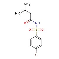 N-(4-bromobenzenesulfonyl)-3-methylbutanamide