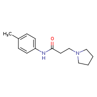 N-(4-methylphenyl)-3-(pyrrolidin-1-yl)propanamide