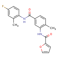 N-{5-[(4-fluoro-2-methylphenyl)carbamoyl]-2-methylphenyl}furan-2-carboxamide
