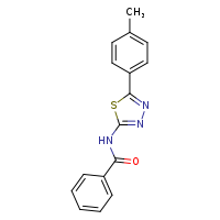 N-[5-(4-methylphenyl)-1,3,4-thiadiazol-2-yl]benzamide