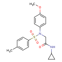 N-cyclopropyl-2-[N-(4-methoxyphenyl)-4-methylbenzenesulfonamido]acetamide