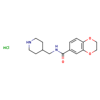 N-(piperidin-4-ylmethyl)-2,3-dihydro-1,4-benzodioxine-6-carboxamide hydrochloride