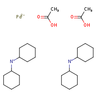 palladium(2+) bis(N-cyclohexylcyclohexanaminide) bis(acetic acid)