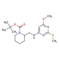 tert-butyl 2-({[6-methoxy-2-(methylsulfanyl)pyrimidin-4-yl]amino}methyl)piperidine-1-carboxylate