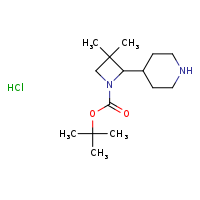 tert-butyl 3,3-dimethyl-2-(piperidin-4-yl)azetidine-1-carboxylate hydrochloride