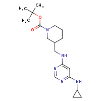 tert-butyl 3-({[6-(cyclopropylamino)pyrimidin-4-yl]amino}methyl)piperidine-1-carboxylate