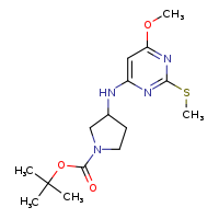 tert-butyl 3-{[6-methoxy-2-(methylsulfanyl)pyrimidin-4-yl]amino}pyrrolidine-1-carboxylate