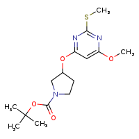 tert-butyl 3-{[6-methoxy-2-(methylsulfanyl)pyrimidin-4-yl]oxy}pyrrolidine-1-carboxylate