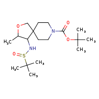 tert-butyl 3-methyl-4-[(2-methylpropane-2-sulfinyl)amino]-2-oxa-8-azaspiro[4.5]decane-8-carboxylate