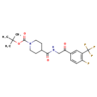 tert-butyl 4-({2-[4-fluoro-3-(trifluoromethyl)phenyl]-2-oxoethyl}carbamoyl)piperidine-1-carboxylate