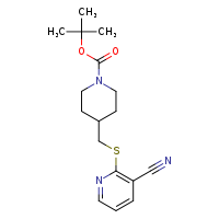 tert-butyl 4-{[(3-cyanopyridin-2-yl)sulfanyl]methyl}piperidine-1-carboxylate