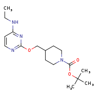 tert-butyl 4-({[4-(ethylamino)pyrimidin-2-yl]oxy}methyl)piperidine-1-carboxylate