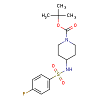 tert-butyl 4-(4-fluorobenzenesulfonamido)piperidine-1-carboxylate